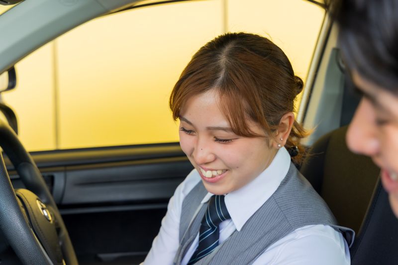 自動車教習の様子